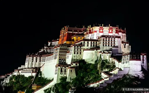 布达拉宫夜景图片 布达拉宫夜景图片