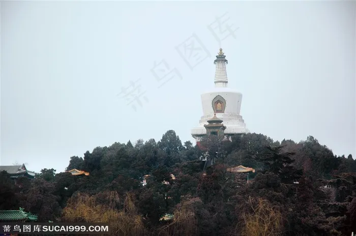 北京旅游观光图片北海公园白塔