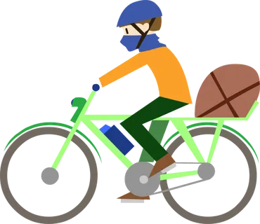 自行车 卡通 男孩