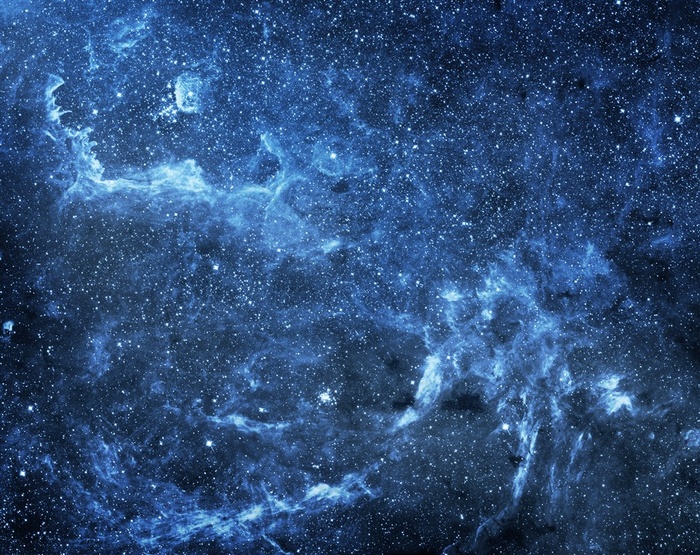 蓝色宇宙星空星云背景