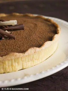 甜品店广告素材 巧克力粉芝士蛋糕
