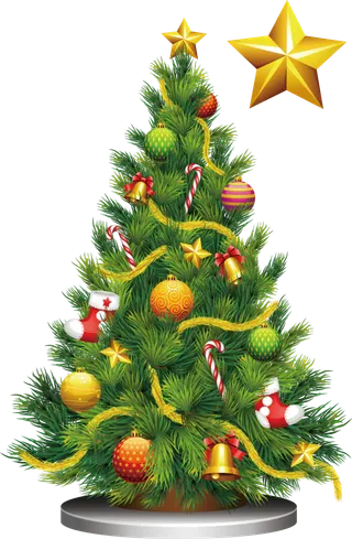 圣诞节平安夜圣诞树免扣素材圣诞元素