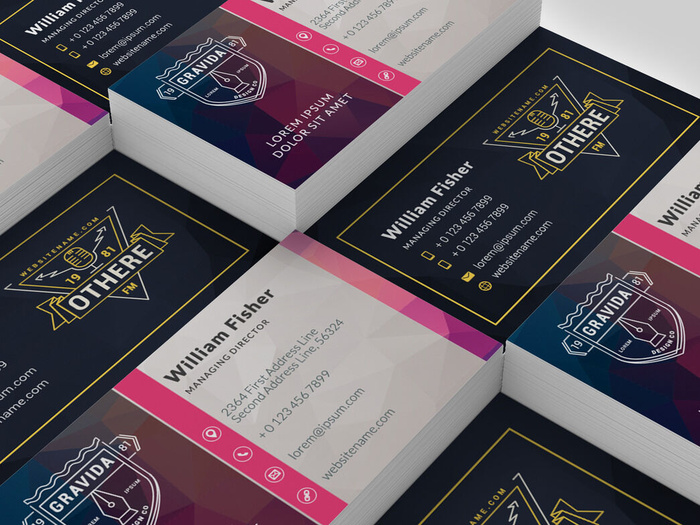 名片样机设计素材