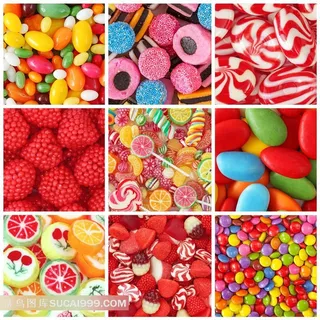 各种各样的糖果拼贴 各种各样的糖果拼贴