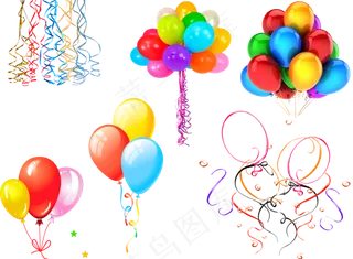 儿童节庆祝气球免抠图片