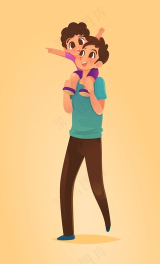 父亲节插画