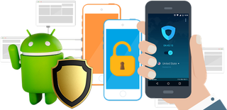 智能防护安卓数码科技kv主视觉素材