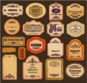 免抠标签矢量素材