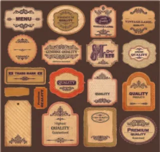 免抠标签矢量素材