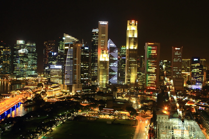 高清唯美城市夜景高楼大厦