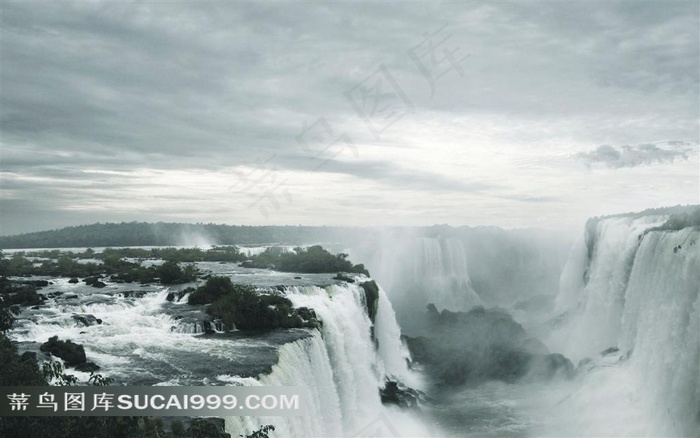 唯美瀑布风光风景图片