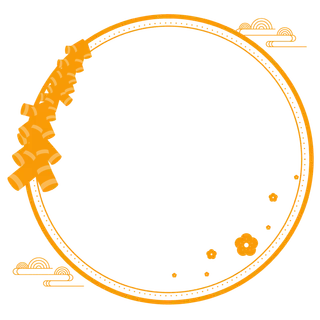 中国风中式传统祥云图案国潮古风边框云纹装饰元素PNG免抠素材图