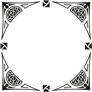 欧式复古线条边框花纹AI矢量LOGO角框花边分割线设计PSD卡片素材