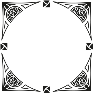 欧式复古线条边框花纹AI矢量LOGO角框花边分割线设计PSD卡片素材