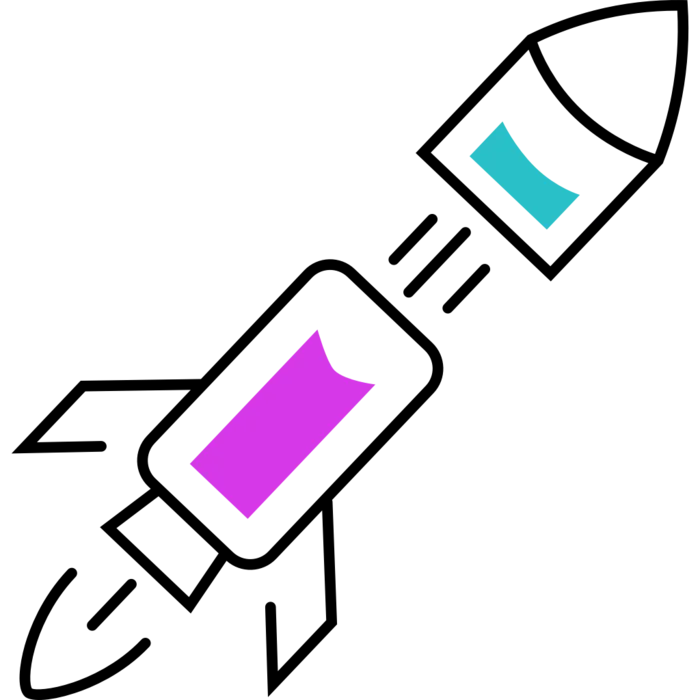 火箭简笔画图标