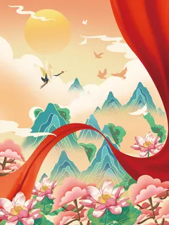 国庆插画海报4 国庆插画海报4