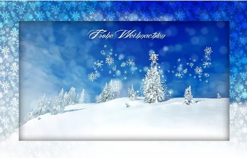 圣诞节冬天背景风景