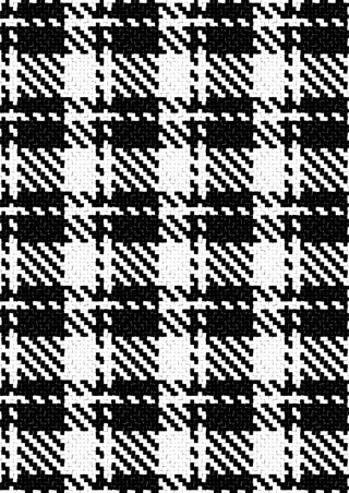 黑白斜纹格子