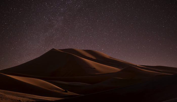 高清唯美星空夜空沙漠风景