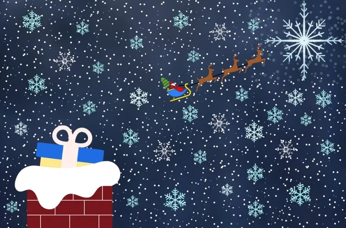 圣诞节冬天背景风景