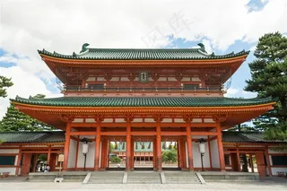 日本平安神宮建筑高清图片