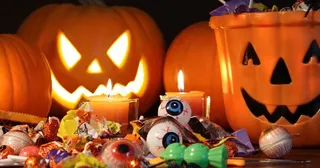 万圣节南瓜蜡烛南瓜灯高清背景