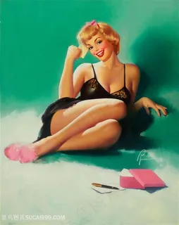 时尚美女唯美插画