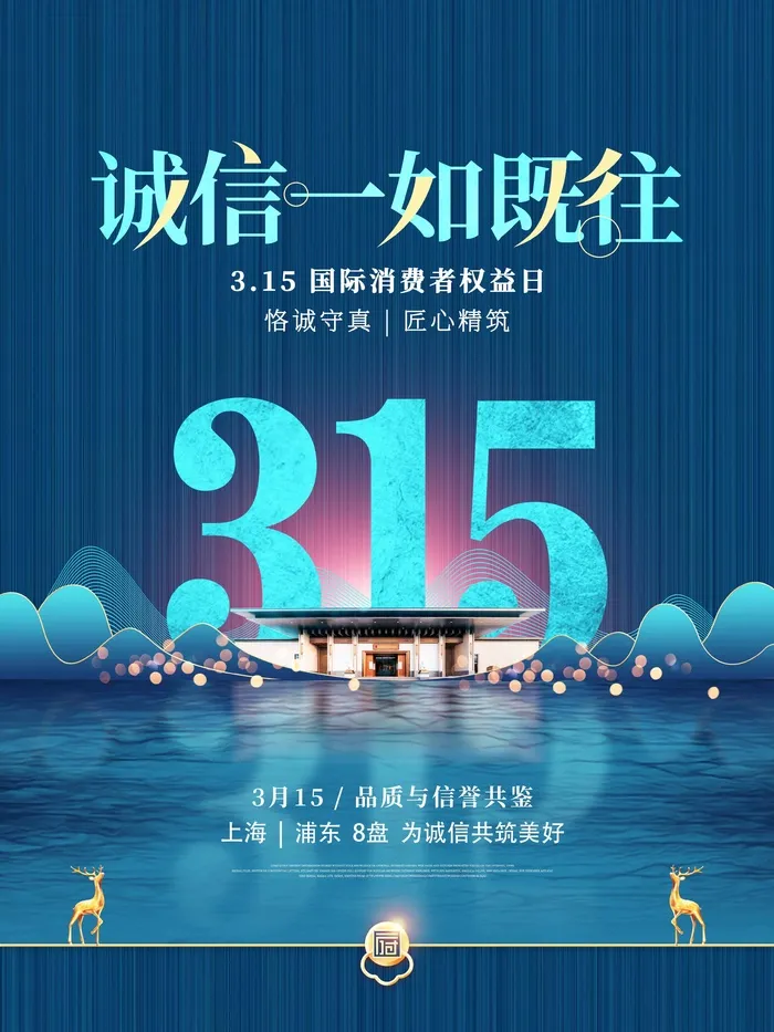 315 315宣传海报psd模版下载