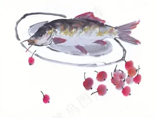 瓜果蔬菜鱼虾蟹文化艺术美图素材