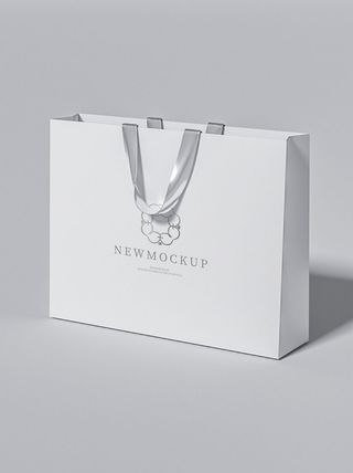 白色手提袋礼盒样机