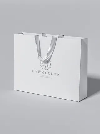 白色手提袋礼盒样机