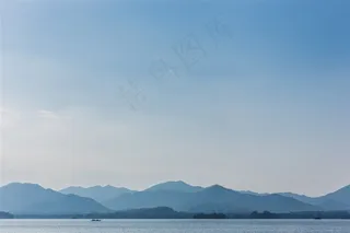 杭州西湖水墨般山水风景