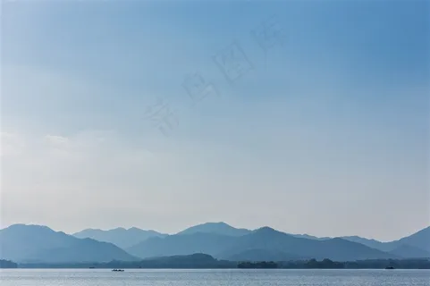 杭州西湖水墨般山水风景 杭州西湖水墨般山水风景