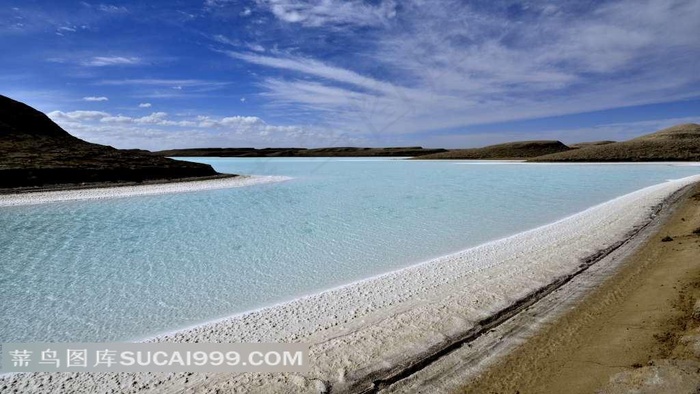 青海茶卡盐湖唯美风景素材
