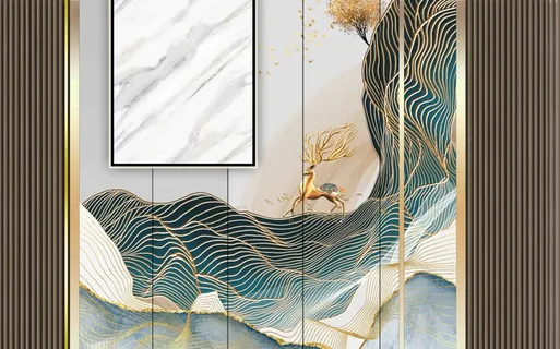 新中式现代背景墙 新中式现代背景墙