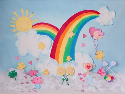 儿童照相拼接背景 儿童照相拼接背景