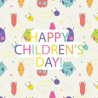 手绘六一儿童节粉色背景