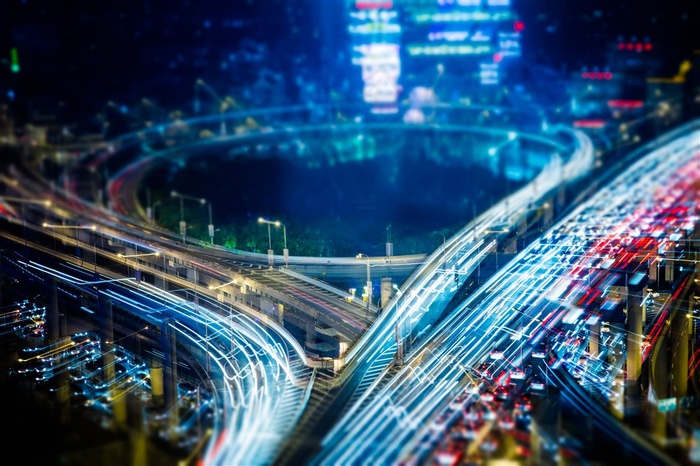 繁华都市灯光夜景大图