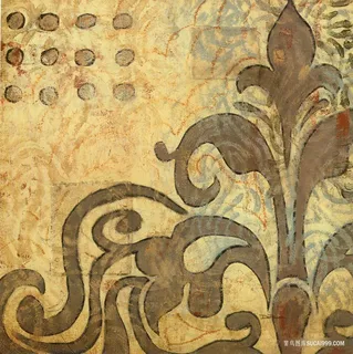 复古时尚花纹插画