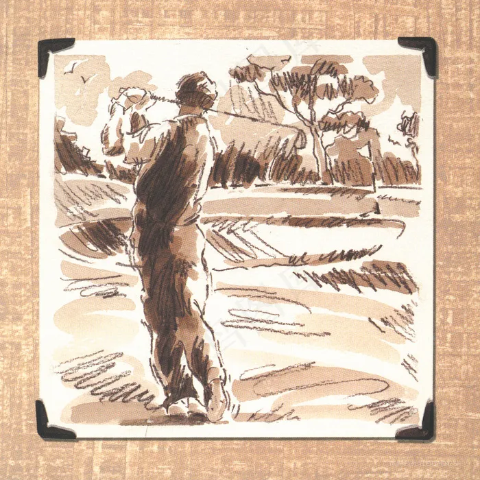 高尔夫球男士挂画