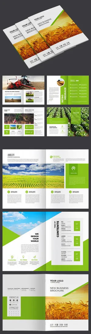 绿色健康有机农业画册宣传手册