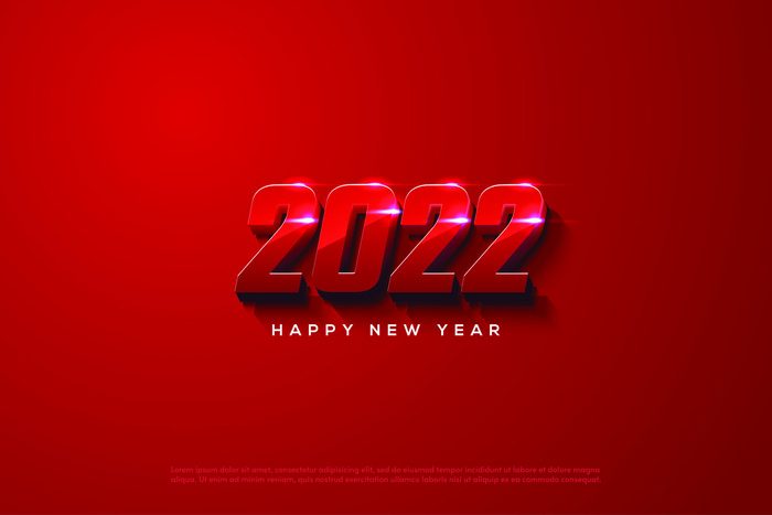 2022创意艺术字体新年虎年圣诞节数字立体质感文字AI矢量设计素材eps,ai矢量模版下载