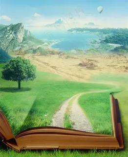 创意书本上的大树风景素材 创意书本上的大树风景素材