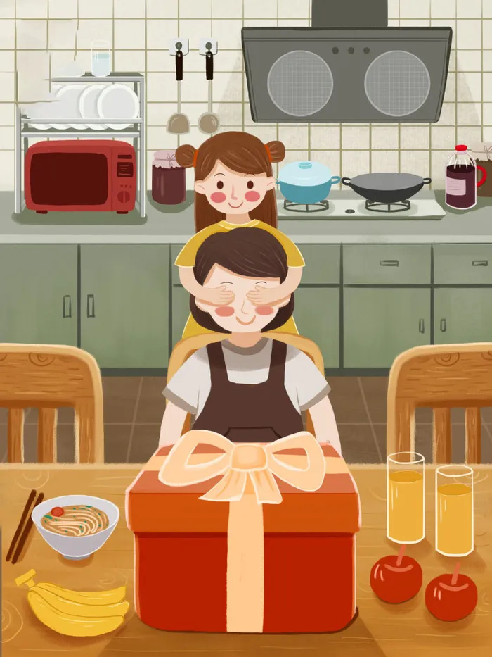 母亲节 母亲节插画 母亲节宣传