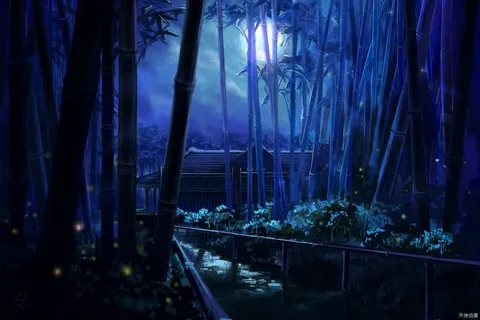 竹林傍晚002 竹林傍晚002