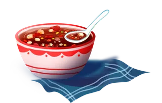 腊八元素-卡通腊八节腊八粥艺术字体八宝粥PNG免扣腊八海报装饰插画PNG素材