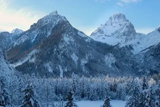 冬天白雪背景风景