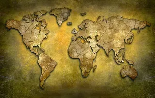 艺术世界地图设计高清图片