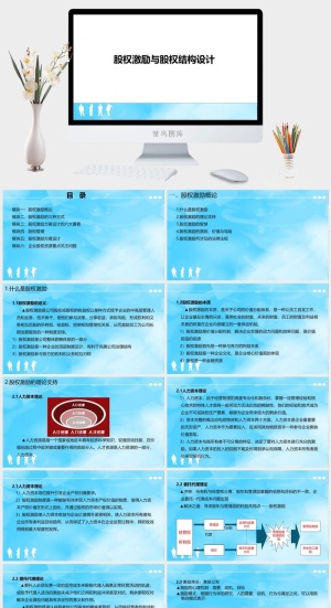 股权激励制度汇报演讲PPT模板预览图