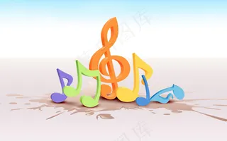 唯美音符图片